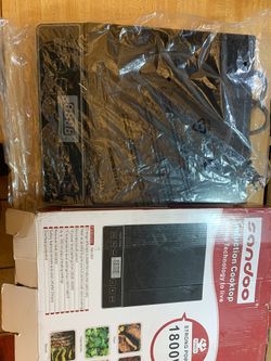 Sandoo HA1865 Induction Cooktop, 1800W Portable Light Weight Countertop Burner,