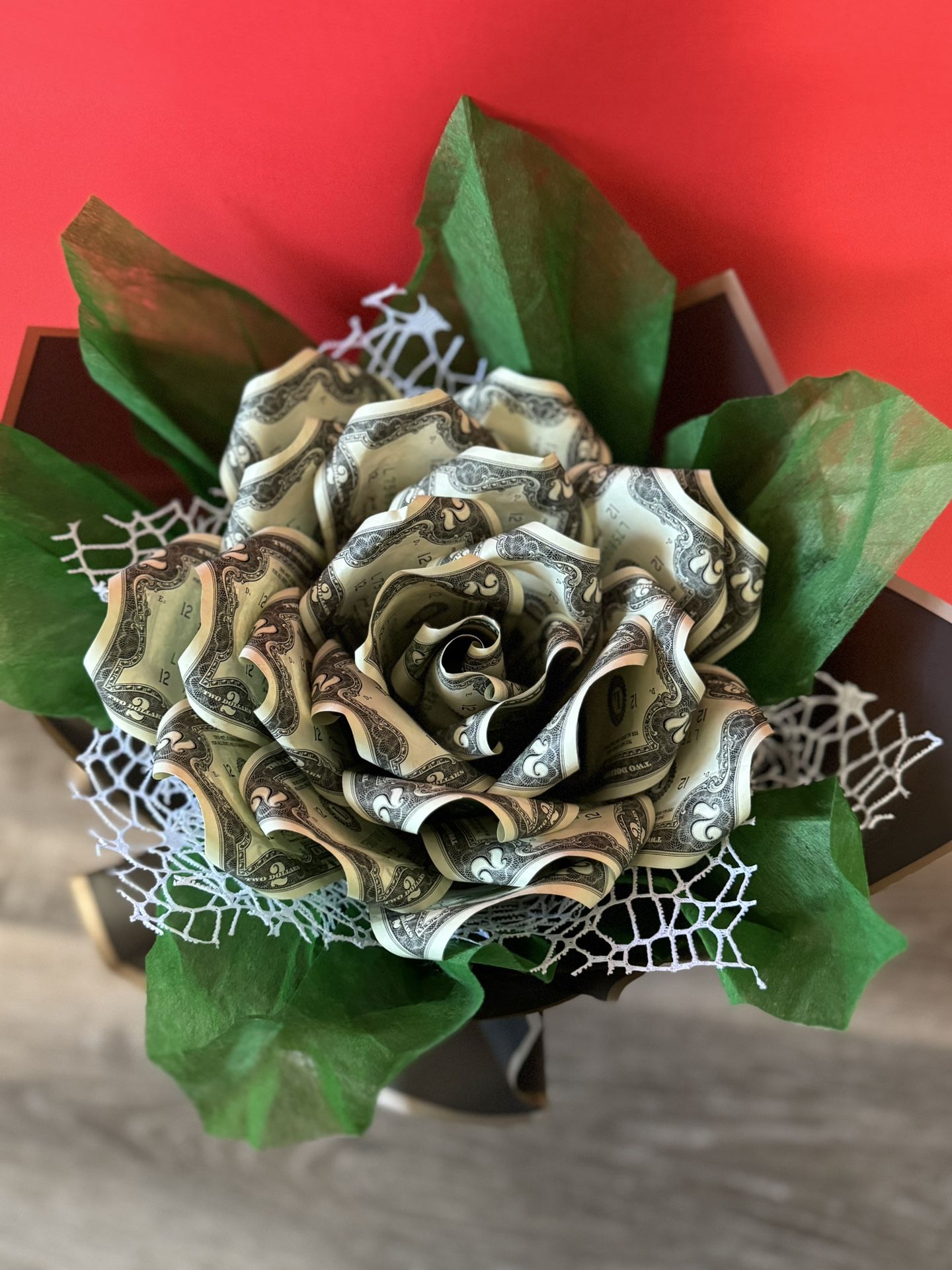 Graduation, Birthday Gift- Money Flower Bouquet 