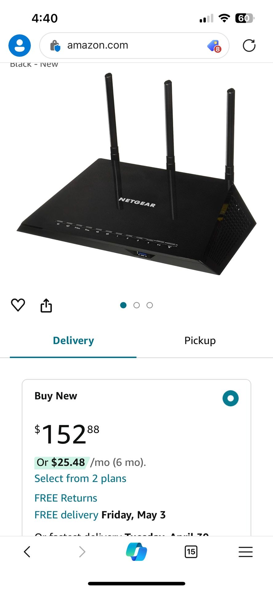 Netgear R6400 WiFi Router