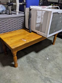 Solid wood coffee table