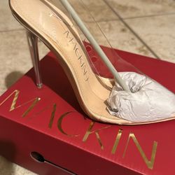 Women’s Size 7.5 Clear Heels Brand New