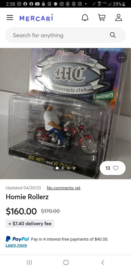 Jadaジェイダ/HomieRollerz MC Big Vato 1/24 Jada Toys Diecast