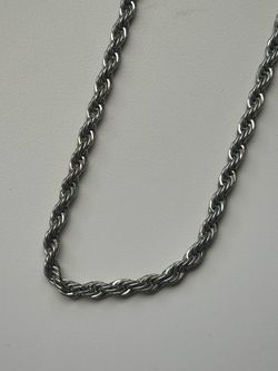 silver rope chain