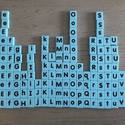 Magnetic Alphabet Tiles & Magnetic  Board