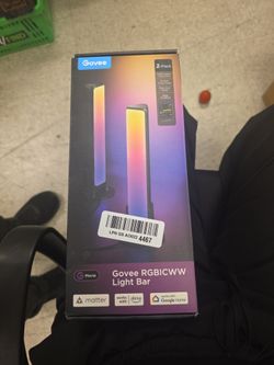 Govee Smart Light Bar, RGBICWW TV Lights for Living Room, Gaming, Black
Compatible with SmartThings, Matter, Alexa, LED Light Bar with Scene and Music