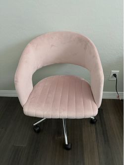 Modern Pink 24" Curved Back Office Desk Chair