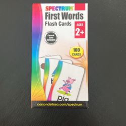 100 First Words Flash Cards