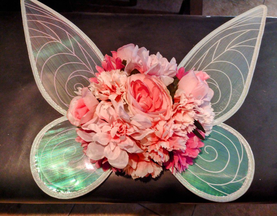 New Beautiful Pink/White  Silk Flower Fairy Funeral Church Easter Spring Wedding Cemetery Casket Arrangements