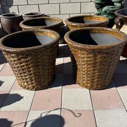 New Flower Pots Made Out Of Clay 