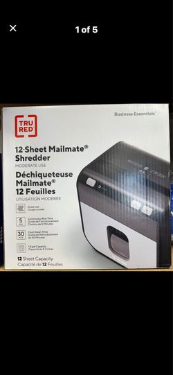 NEW Tru Red 12-Sheet Shredder