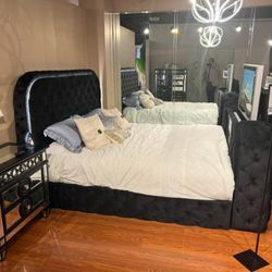 Adjustable TV Mount Fireplace Bed With The Works On Sale! 