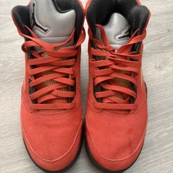 Air Jordan 5 Retro Dunk On Mars Orange Red Suede Women’s Size 11