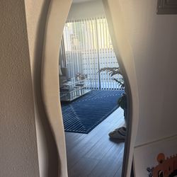 Full Length wavy Mirror, 63" x 24"