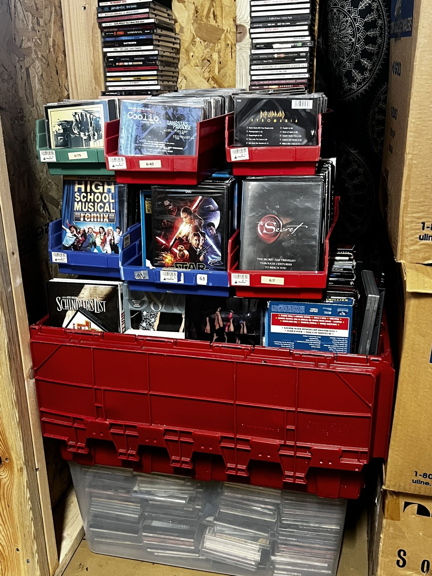 DVDs And CDs Lot