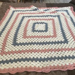 Hand Crocheted Baby Blanket 