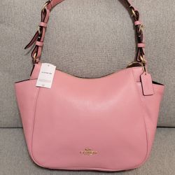 Coach Rori Leather Shoulder Bag in Bubblegum Pink - New w/ Tags 