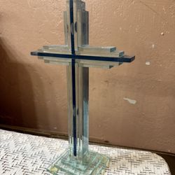 Standing Glass Cross