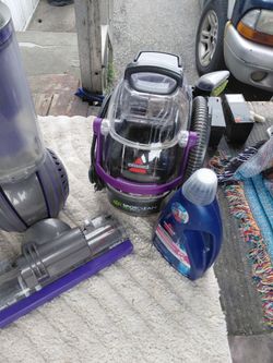 Dyson ball m Bissell carpet cleaner