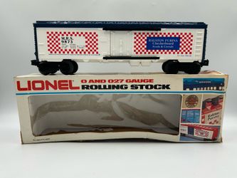 Lionel 6-9873 Ralston Purina Reefer Box Car O/O27 Gauge w/ Original Box VTG
