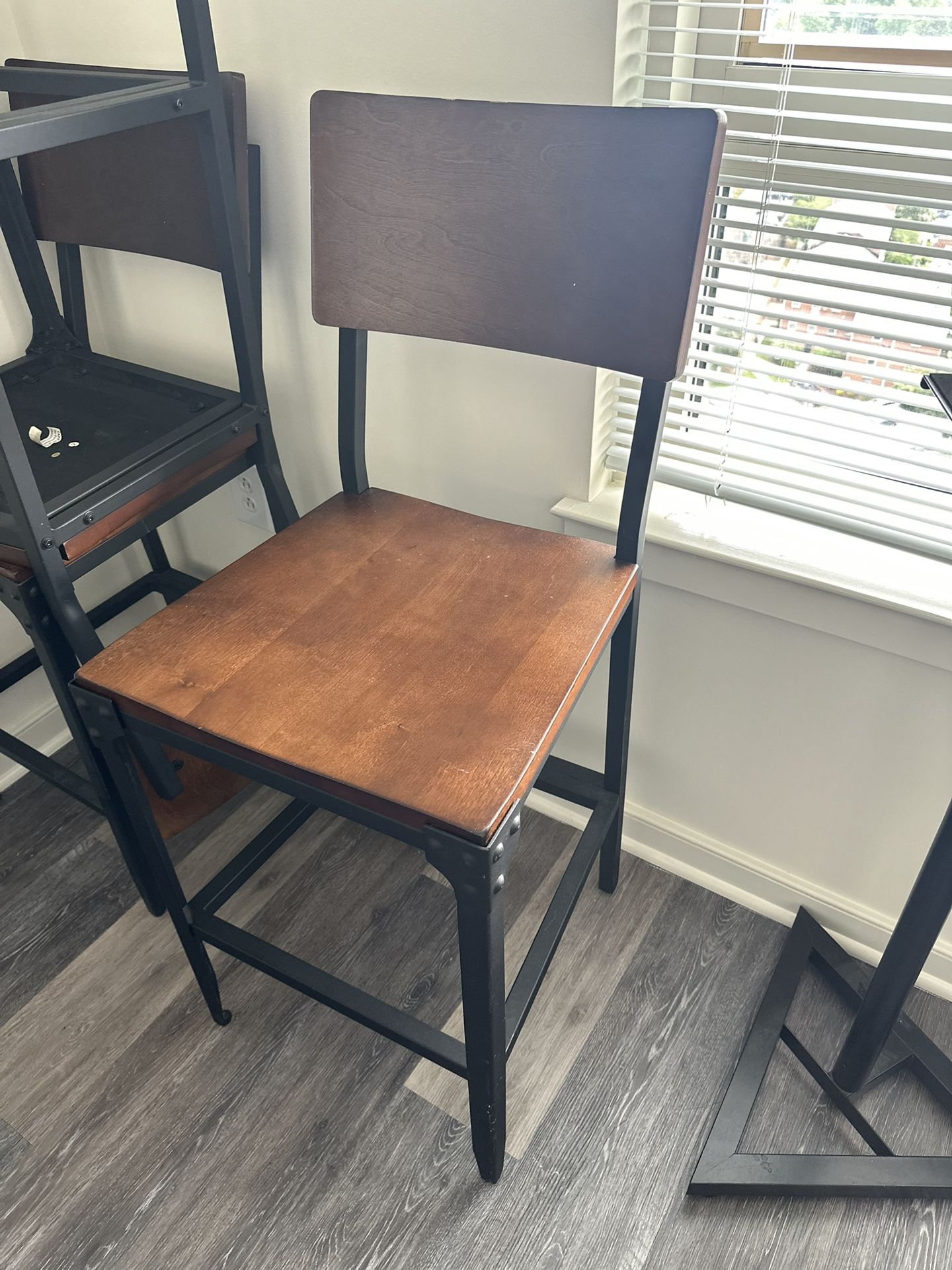Wood And Wrought Iron Bar Stools $150 OBO