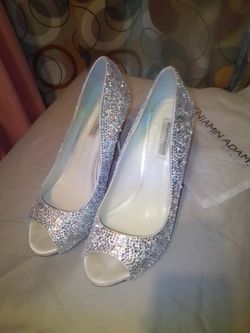 Benjamin Adams London Vero Women's Rhinestone Stilettos 7 Inch Heels Size 9.5 Shoes