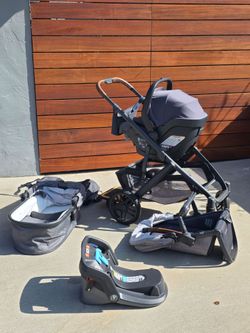 Uppabay Vista Stroller Car Seat piggyback and bassinet