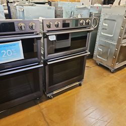 Samsung Black Stainless Steel Microwave Wall Oven Combination