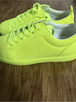 Christian Louboutin Neon Yellow Sneakers 47 EU 13 US