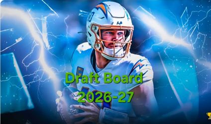X-Large Fantasy Football Draft Board 2026-27 Season, NFL, Sports, Outdoor, Indoor, Games
