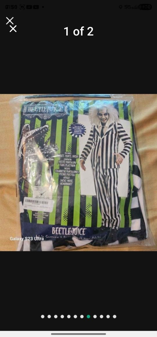 RUBIES DELUXE BEETLEJUICE COSTUME