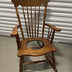 Vintage Wood Rocking Chair 
