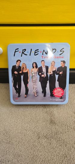Friends Trivia Board Game 2002 Blue Tin