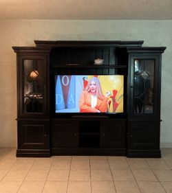 Stunning Wood Entertainment Center