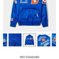 PRO STANDARD NFL DENVER BRONCOS ORIGINAL SATIN VARSITY MENS LIFESTYLE JACKET