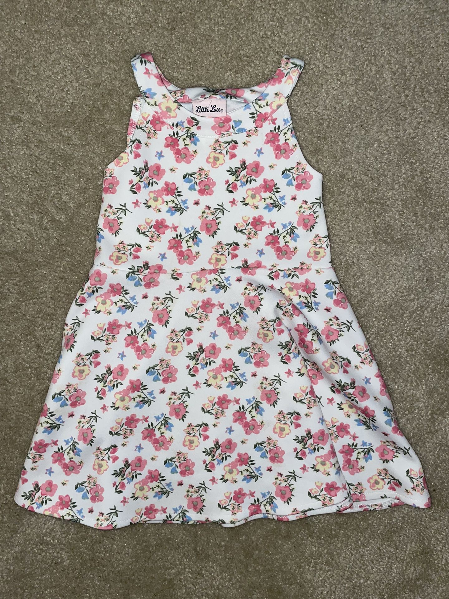 Girls Flower Dress, Size 5