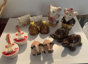 Vintage Lot Salt&Pepper Shakers Japan