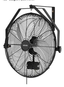 Visit the Store
4.6
4.6 out of 5 stars
(47)
VEVOR Wall Mount Fan, 18 in Wall Mounted Hanging Fan IP44-rated Protection
3-Speed, Commercial Use