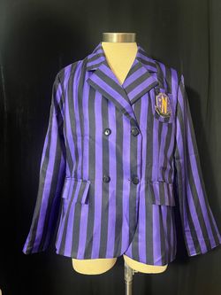 New Never more academy double breasted blazer