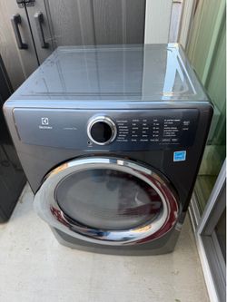 Electrolux LuxCare Front Load Washer & Gas Dryer Set – Titanium Gray – Excellent Working Condition