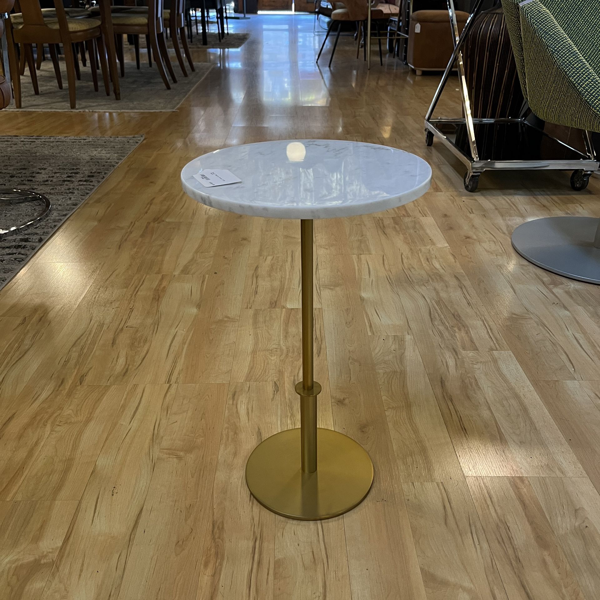 Small Marble Brass Side Table
