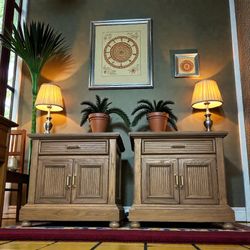 Newly refinished Drexel nightstands (2)