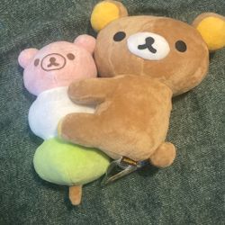 San-x Rilakkuma Eating Bear Holding Botchan Dango