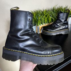 Dr. Martens Platform Jadon Black Patent Leather