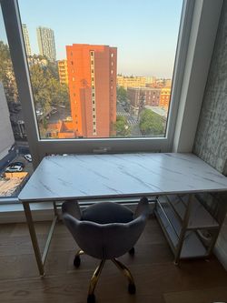 Desk and chair