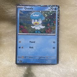 Pokémon Quaxly Card