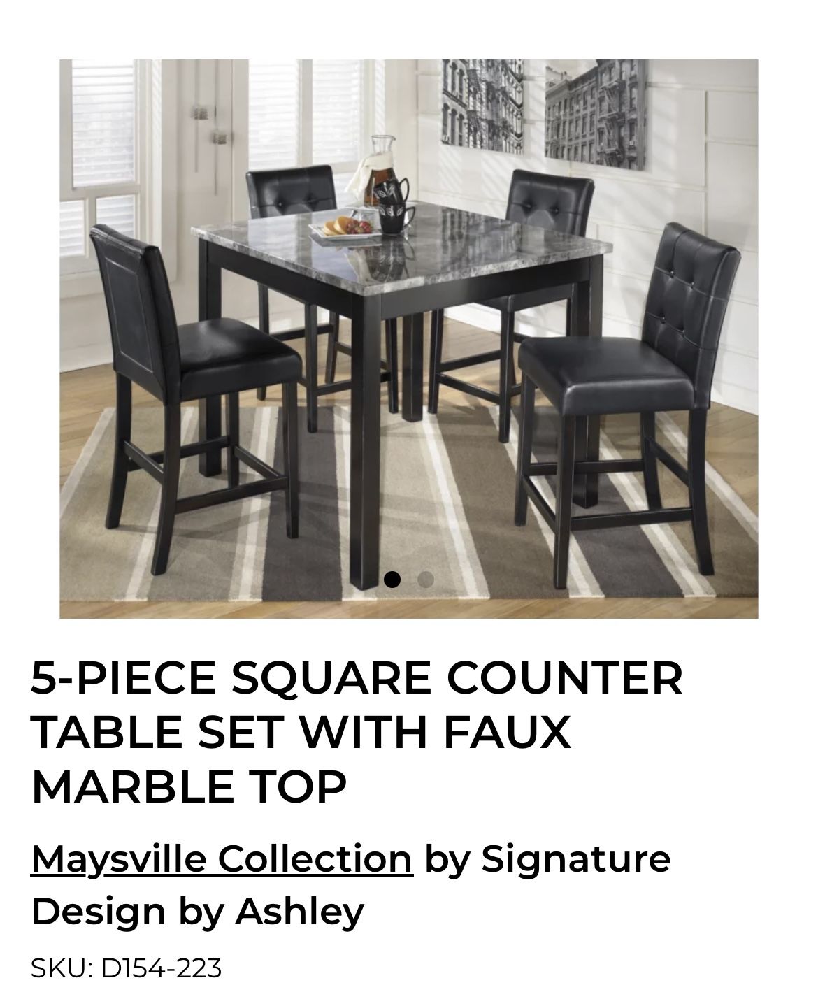 6 Piece Dining Table and Chairs