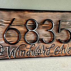 Custom Made Address Plate 