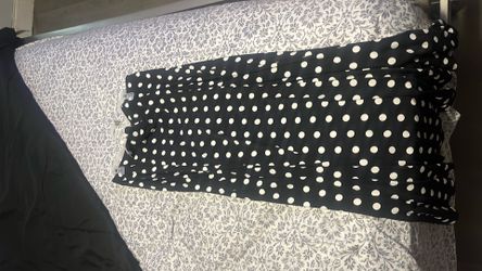 Polka dot long skirt