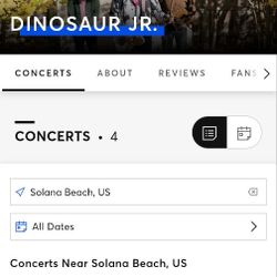 2 "Dinosaur Jr." Tickets Tonight @ The Sound 