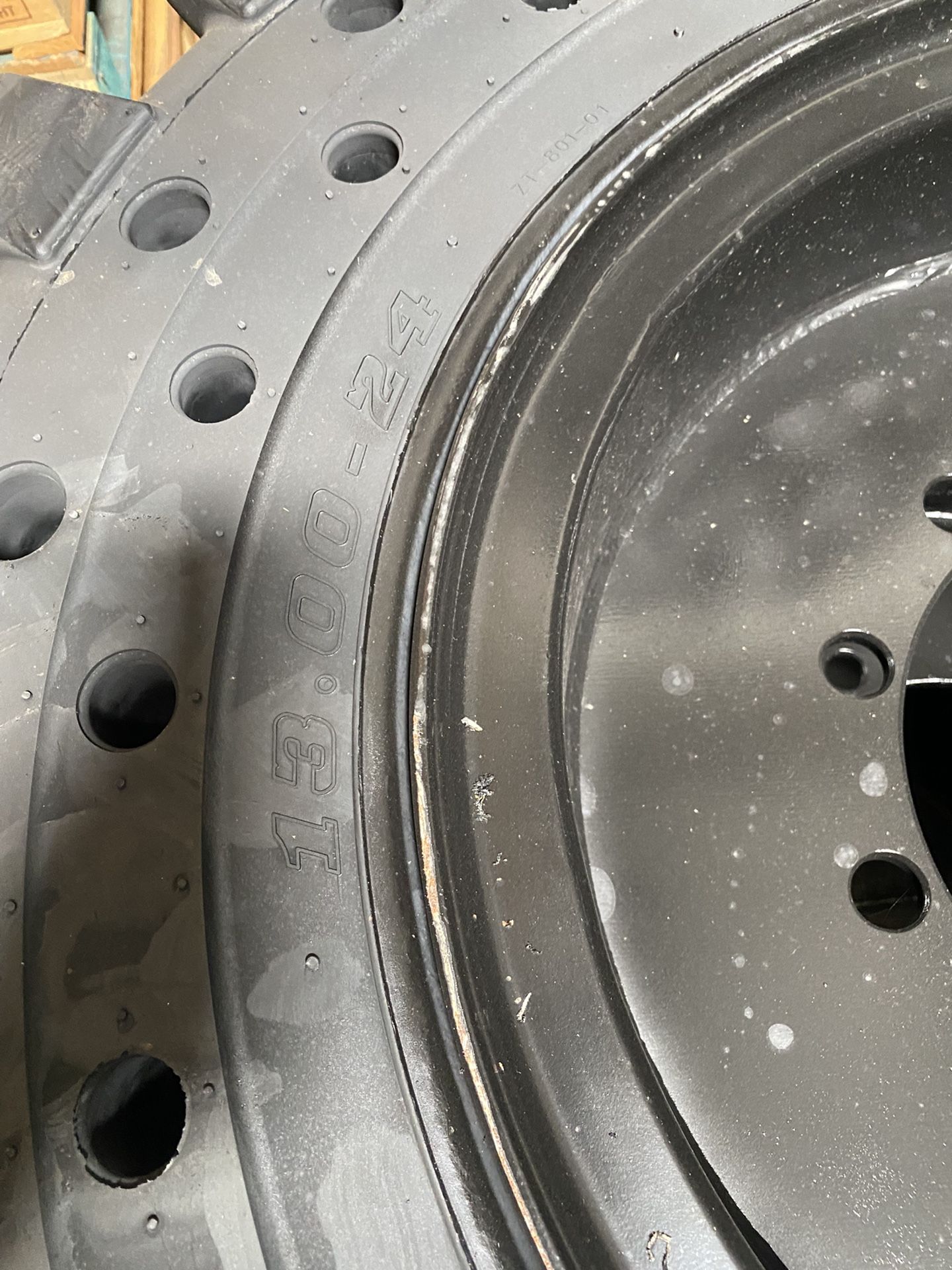 4x 12x16.5 Solid Tire With Rim$2850 